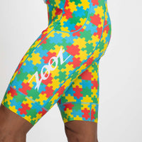 Zoot Sports TRI RACESUITS Men's Ltd Tri Aero Fz Racesuit - Autism Puzzle