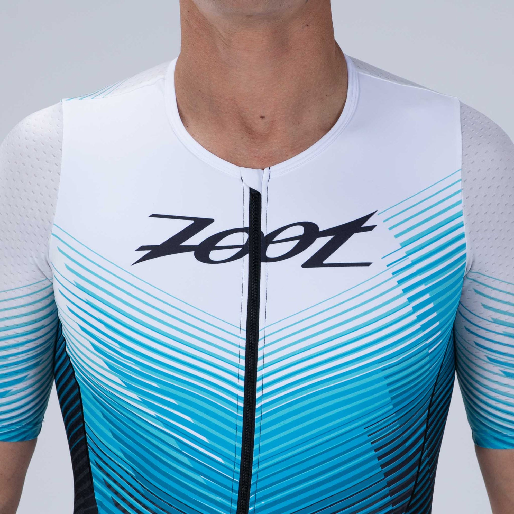 Zoot Sports TRI RACESUITS Men's Ltd Tri Aero Fz Racesuit - Blue Wave