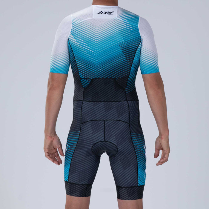 Zoot Sports TRI RACESUITS Men's Ltd Tri Aero Fz Racesuit - Blue Wave