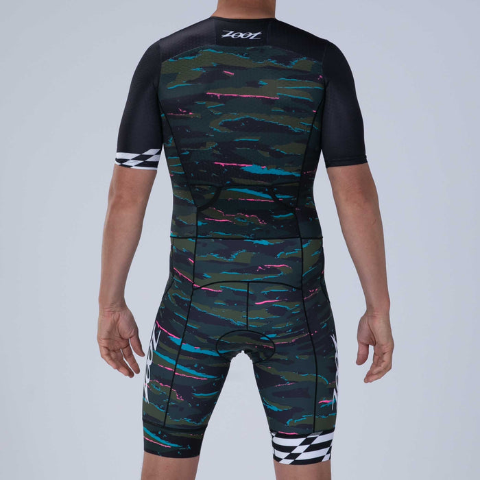 Zoot Sports TRI RACESUITS Men's Ltd Tri Aero Fz Racesuit - Cali Camo