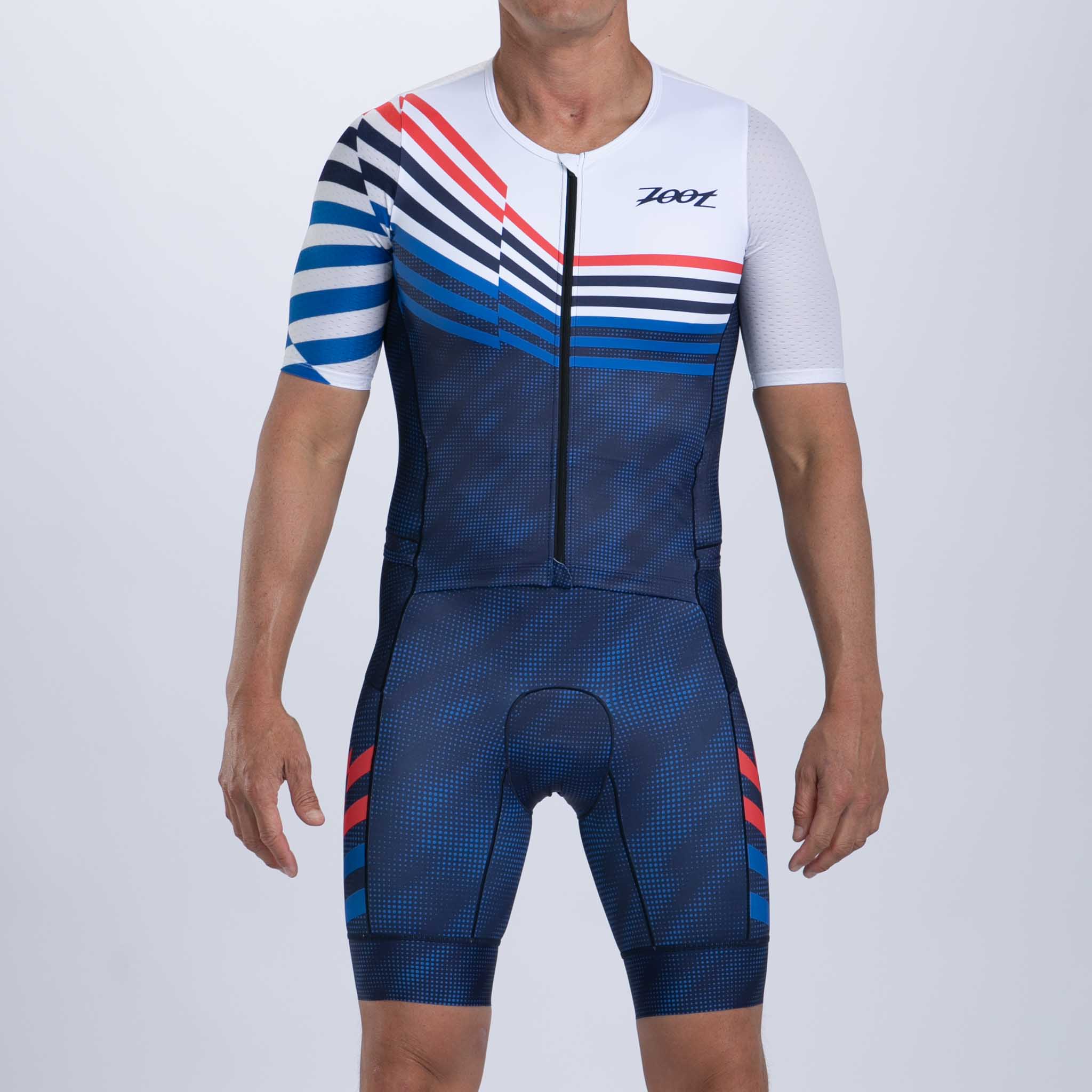 Zoot Sports TRI RACESUITS Men's Ltd Tri Aero Fz Racesuit - Cote d'Azur