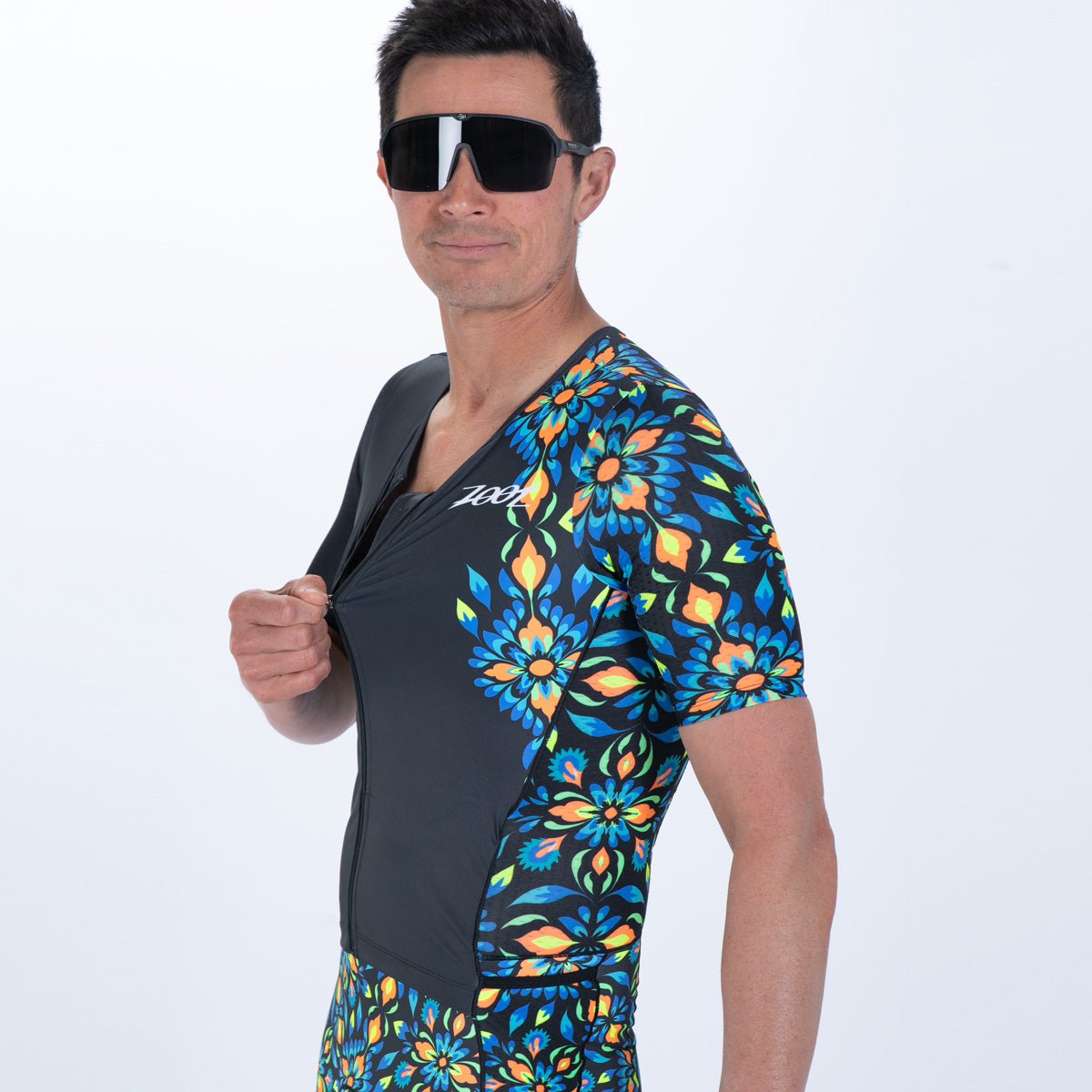 Zoot Sports TRI RACESUITS Men's Ltd Tri Aero Fz Racesuit - Kaleidoscope