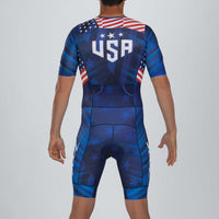 Zoot Sports TRI RACESUITS Men's Ltd Tri Aero Fz Racesuit - RWB