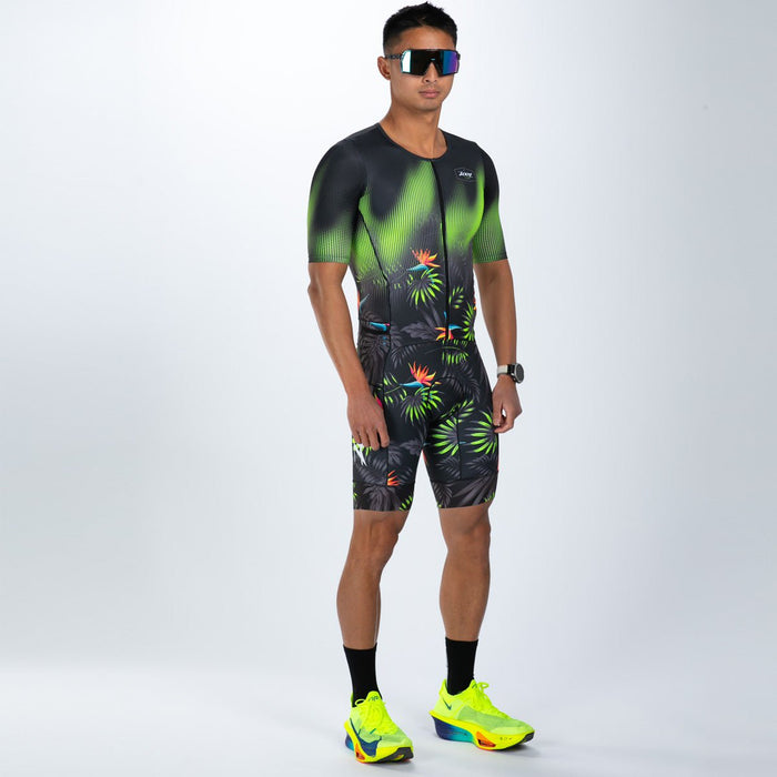 Zoot Sports TRI RACESUITS Men's Ltd Tri Aero Fz Racesuit - Tropical Magic