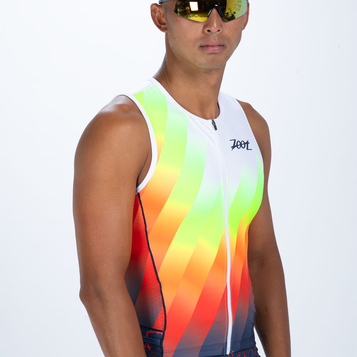Zoot Sports TRI RACESUITS Men's Ltd Tri Aero Slvs Fz Racesuit - Costa Del Sol