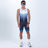 Zoot Sports TRI RACESUITS Men's Ltd Tri Aero Slvs Fz Racesuit - Crowie
