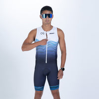 Zoot Sports TRI RACESUITS Men's Ltd Tri Aero Slvs Fz Racesuit - Crowie