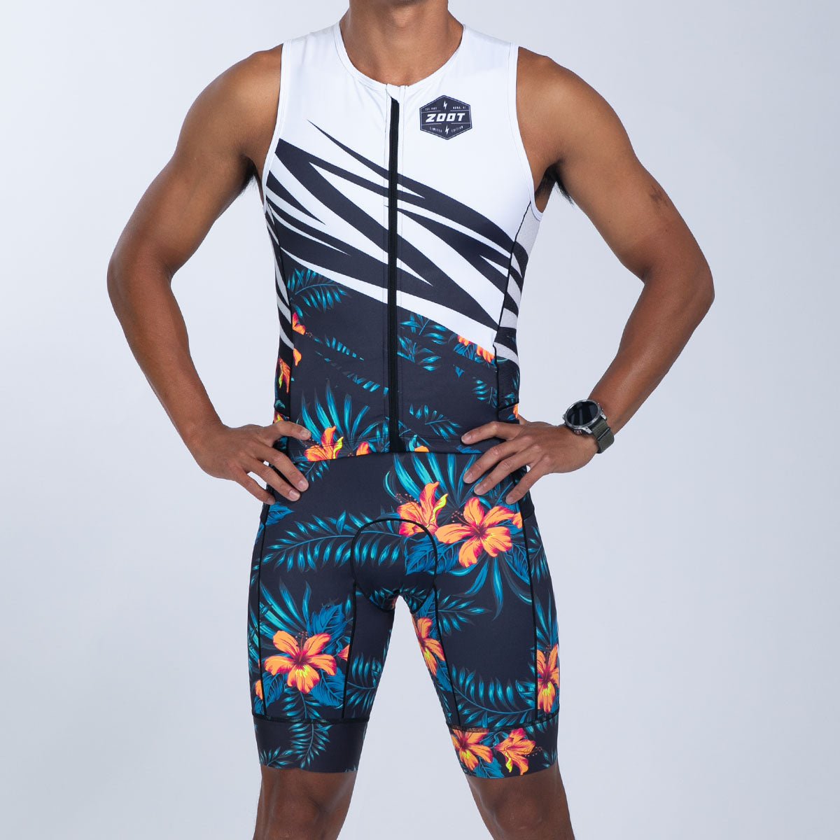 Zoot Sports TRI RACESUITS Men's Ltd Tri Aero Slvs Fz Racesuit - Hula