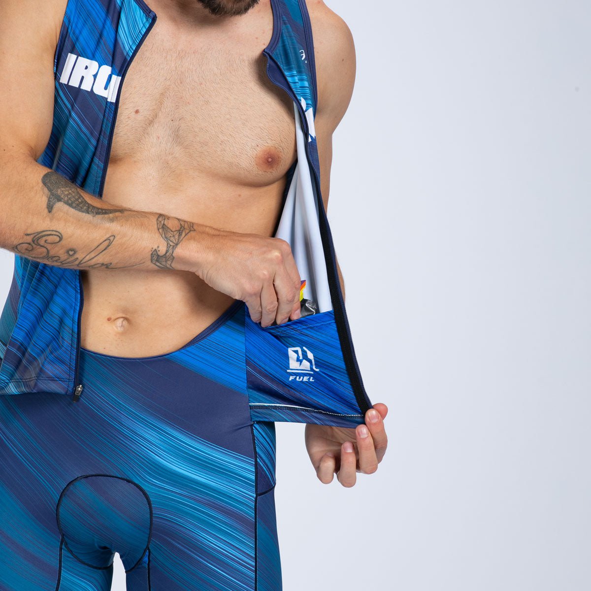 Zoot Sports TRI RACESUITS Men's Ltd Tri Aero Slvs Fz Racesuit - IM Heat