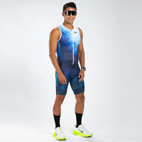 Zoot Sports TRI RACESUITS Men's Ltd Tri Aero Slvs Fz Racesuit - La Plage
