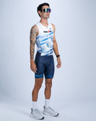 Zoot Sports TRI RACESUITS Men's Ltd Tri Slvs Fz Racesuit - IM Stratos