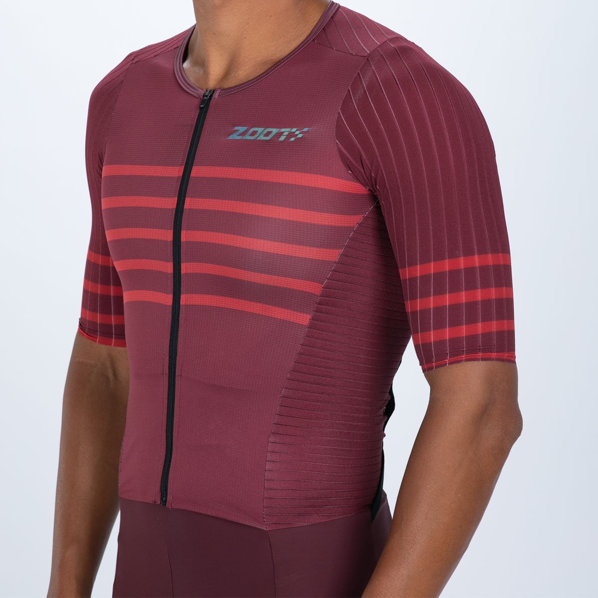Men's Ultra P1x Tri Racesuit - Burgundy