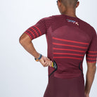 Zoot Sports TRI RACESUITS Men's Ultra P1x Tri Racesuit - Burgundy