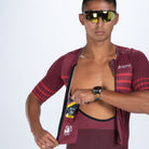 Zoot Sports TRI RACESUITS Men's Ultra P1x Tri Racesuit - Burgundy