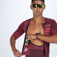 Zoot Sports TRI RACESUITS Men's Ultra P1x Tri Racesuit - Burgundy