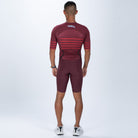 Zoot Sports TRI RACESUITS Men's Ultra P1x Tri Racesuit - Burgundy