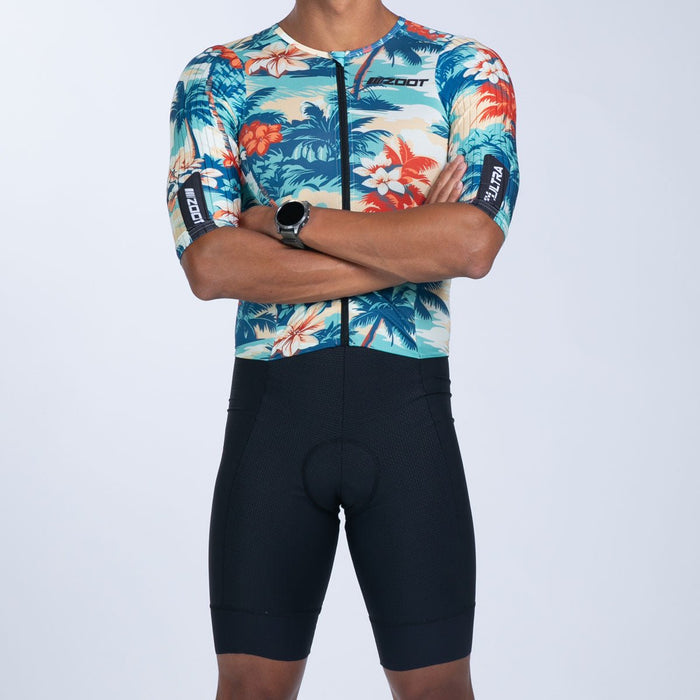 Zoot Sports TRI RACESUITS Men's Ultra Tri P1 Exos Racesuit - Vintage Hula