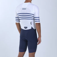 Zoot Sports TRI RACESUITS Men's Ultra Tri P1 Navy Exos Racesuit - Allez Stripes