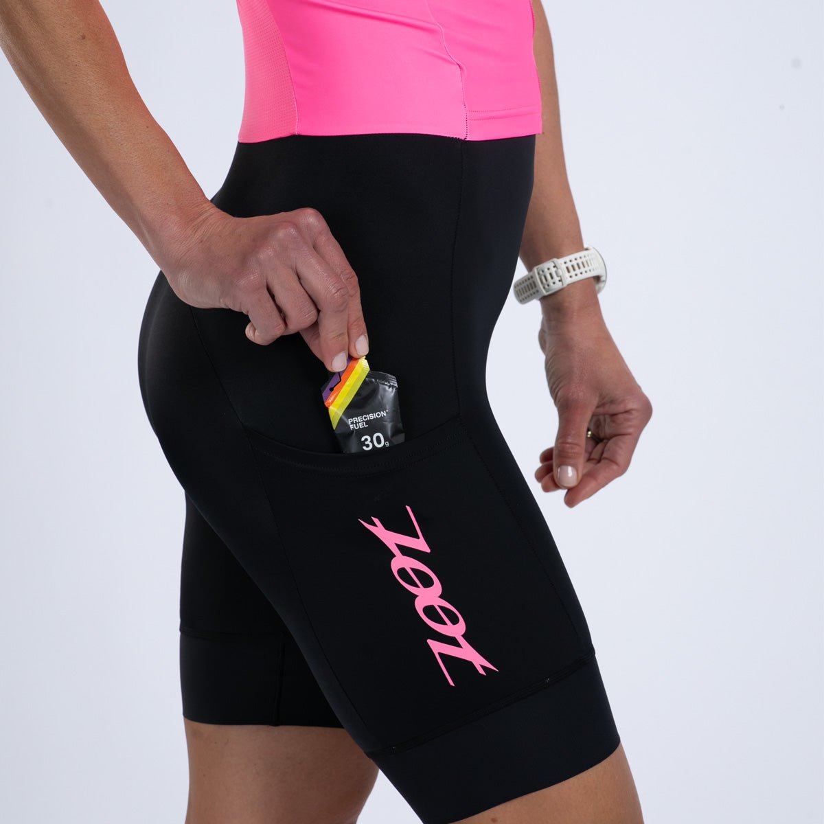 Zoot Sports TRI RACESUITS Women's Core Tri Aero Fz Racesuit - Bright Pink