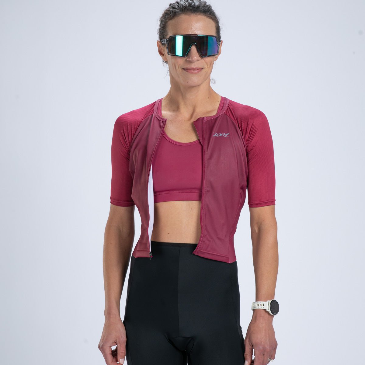 Zoot Sports TRI RACESUITS Women's Core Tri Aero Fz Racesuit - Plum