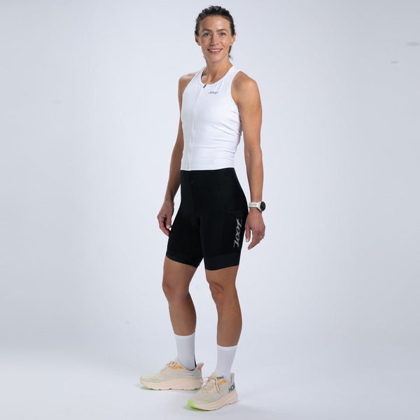 Women's Core Tri Sleeveless FZ Racesuit - White – Zoot Sports