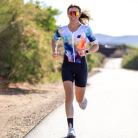 Zoot Sports TRI RACESUITS Women's Elite Tri Aero Fz Racesuit - Chromoflow