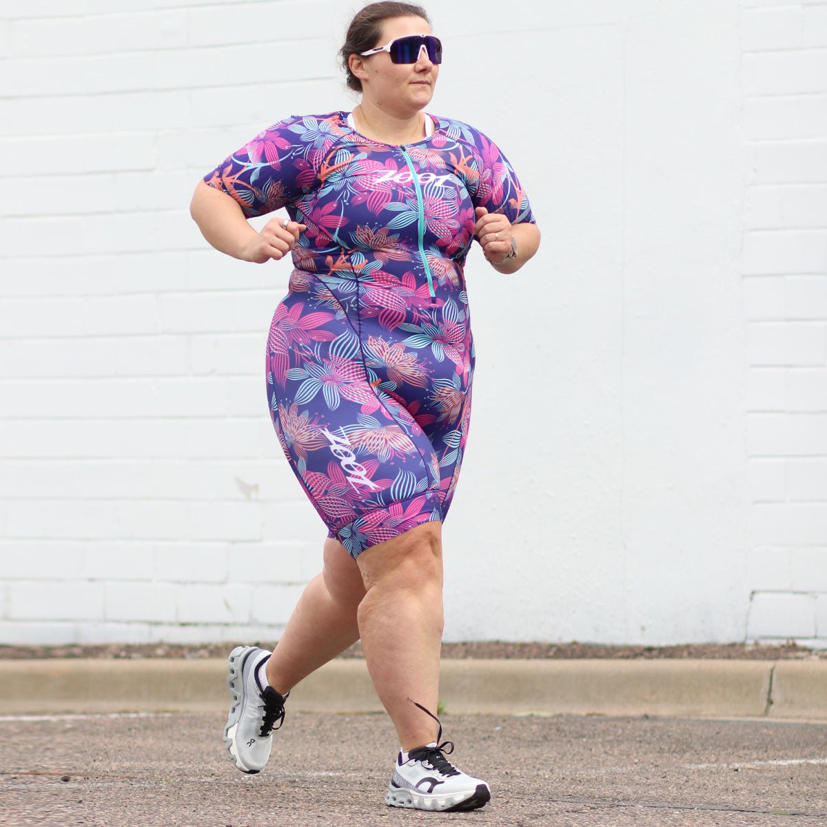 Zoot Sports TRI RACESUITS Women's Ltd Athena Tri Aero Fz Racesuit -Flora