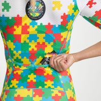 Zoot Sports TRI RACESUITS Women's Ltd Tri Aero Fz Racesuit - Autism Puzzle