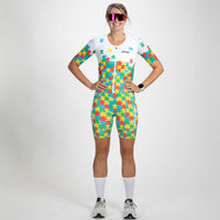 Zoot Sports TRI RACESUITS Women's Ltd Tri Aero Fz Racesuit - Autism Puzzle