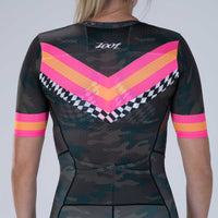 Zoot Sports TRI RACESUITS Women's Ltd Tri Aero Fz Racesuit - Cali Camo