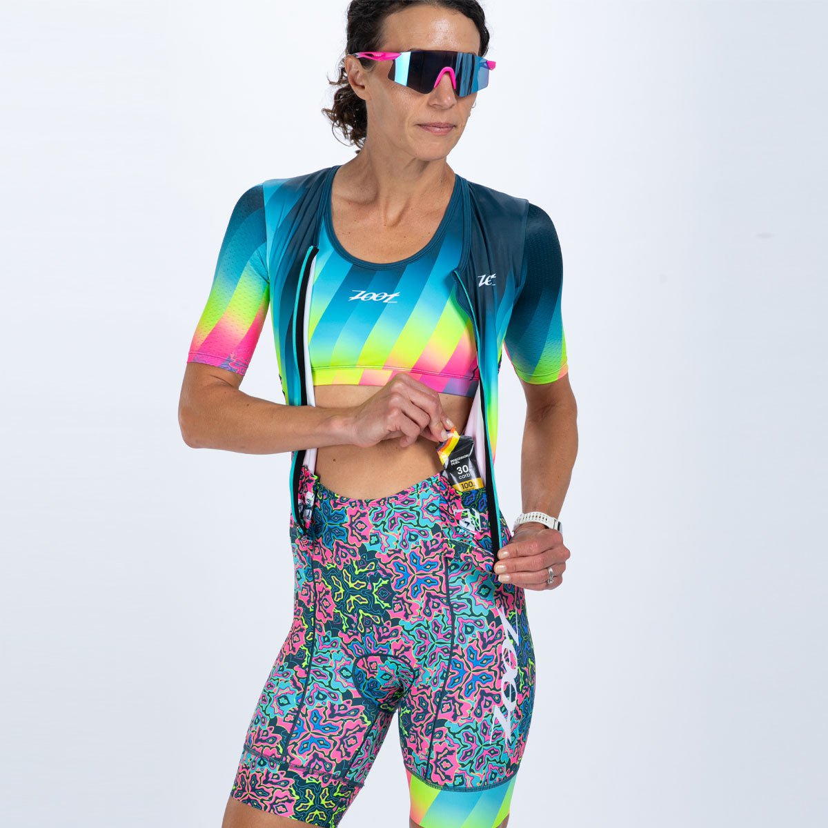 Zoot Sports TRI RACESUITS Women's Ltd Tri Aero Fz Racesuit - Costa Del Sol