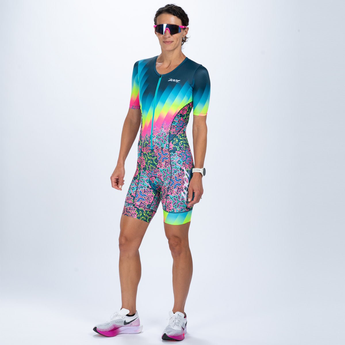 Zoot Sports TRI RACESUITS Women's Ltd Tri Aero Fz Racesuit - Costa Del Sol