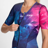 Zoot Sports TRI RACESUITS Women's Ltd Tri Aero Fz Racesuit - Crystal