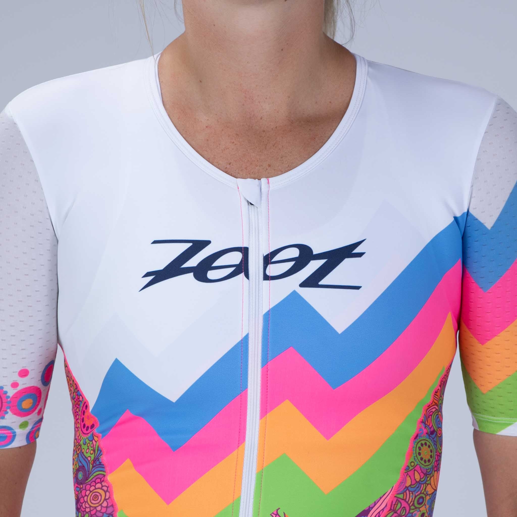 Zoot Sports TRI RACESUITS Women's Ltd Tri Aero Fz Racesuit - Salty Groove