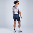 Zoot Sports TRI RACESUITS Women's Ltd Tri Aero Fz Racesuit - USA Flag