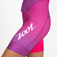 Zoot Sports TRI RACESUITS Women's Ltd Tri Slvs Fz Racesuit - Believe