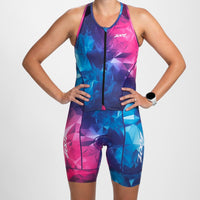 Zoot Sports TRI RACESUITS Women's Ltd Tri Slvs Fz Racesuit - Crystal