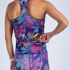 Zoot Sports TRI RACESUITS Women's Ltd Tri Slvs Fz Racesuit -Flora