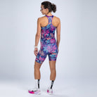 Zoot Sports TRI RACESUITS Women's Ltd Tri Slvs Fz Racesuit -Flora