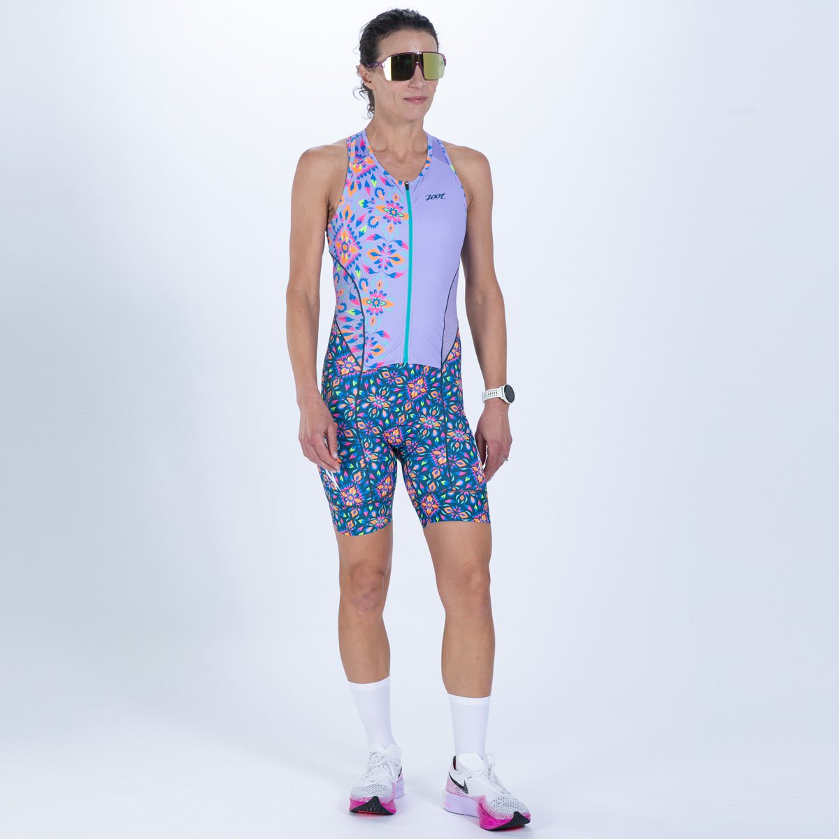Zoot Sports TRI RACESUITS Women's Ltd Tri Slvs Fz Racesuit - Kaleidoscope