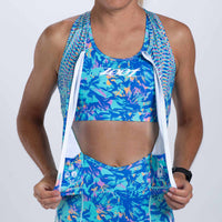 Zoot Sports TRI RACESUITS Women's Ltd Tri Slvs Fz Racesuit - Koa Blue