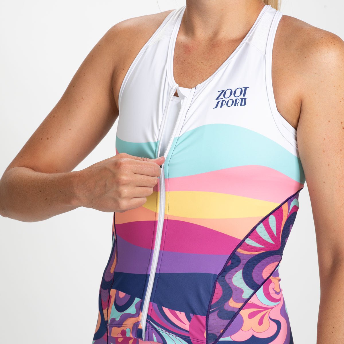 Zoot Sports TRI RACESUITS Women's Ltd Tri Slvs Fz Racesuit - La Mer