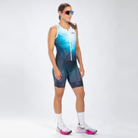 Zoot Sports TRI RACESUITS Women's Ltd Tri Slvs Fz Racesuit - La Plage