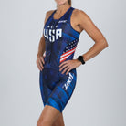 Zoot Sports TRI RACESUITS Women's Ltd Tri Slvs Fz Racesuit - RWB