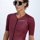 Zoot Sports TRI RACESUITS Women's Ultra P1x Tri Racesuit - Burgundy