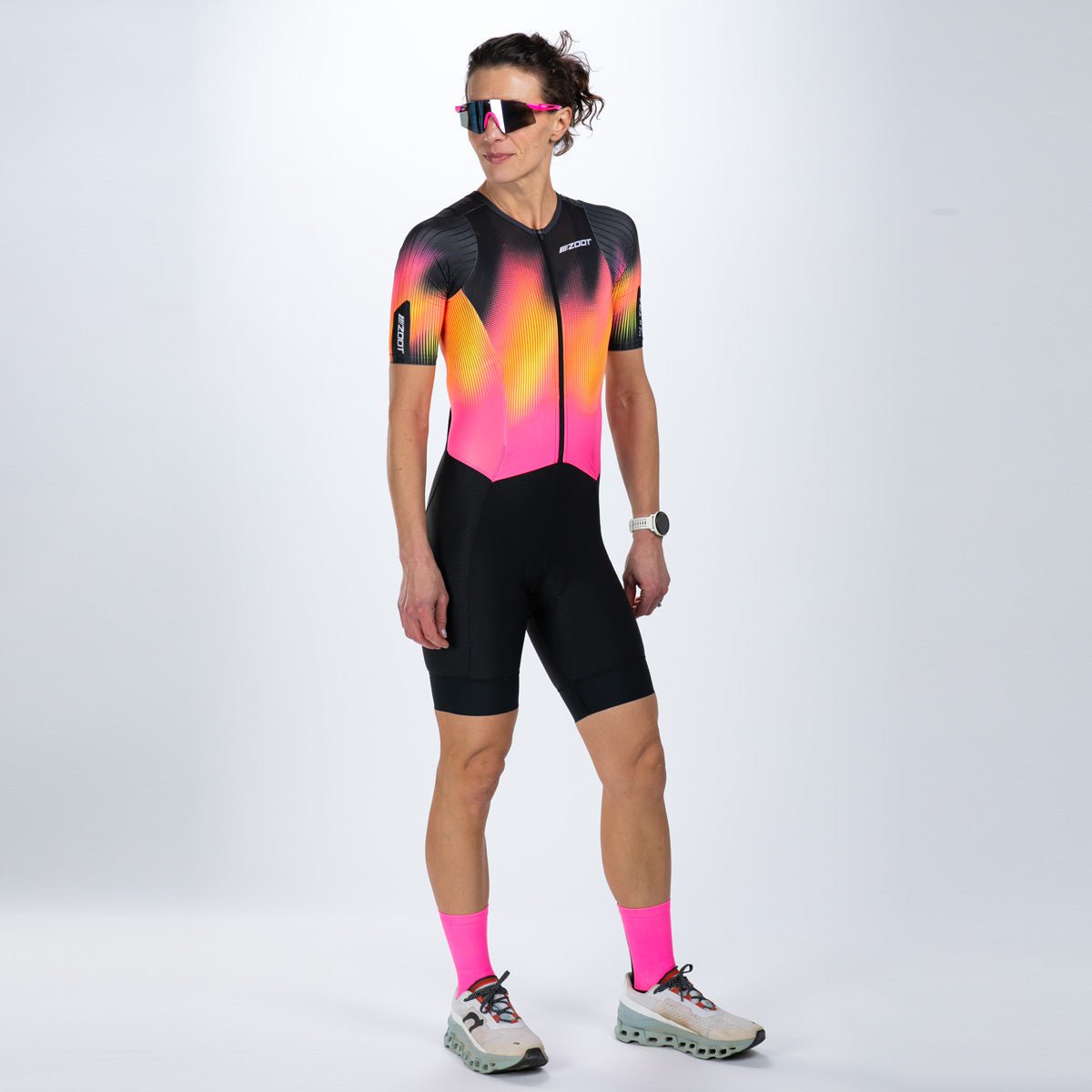 Zoot Sports TRI RACESUITS Women's Ultra Tri P1 Exos Racesuit - Tropical Magic
