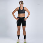 Zoot Sports TRI SHORTS 6" INSEAM Women's Core Tri 6" Fleece Chamois Short - Jet Black