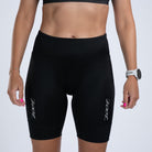 Zoot Sports TRI SHORTS 8" INSEAM Women's Core Tri 8" Fleece Chamois Short - Jet Black