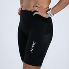 Zoot Sports TRI SHORTS 8" INSEAM Women's Core Tri 8" Fleece Chamois Short - Jet Black