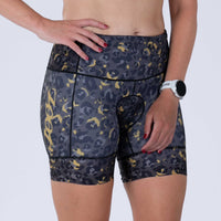 Zoot Sports TRI SHORTS Women's Ltd Tri 6" Short - Cheetah